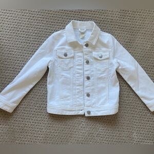 Crew Cuts white denim jacket, girls size 6-7